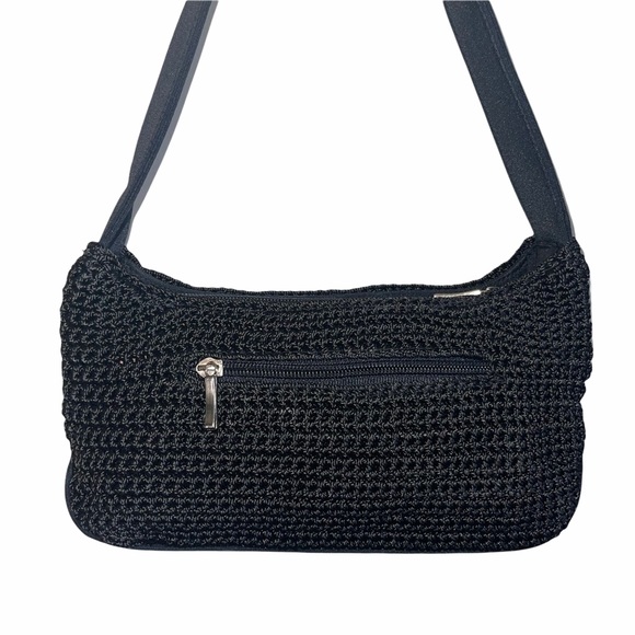 Y2K crochet butterfly mini shoulder bag 90s black - Picture 5 of 6